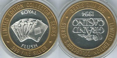 Royal Flush, 1994, Coin Aligned Strike (GDGvlmm-003-V2)